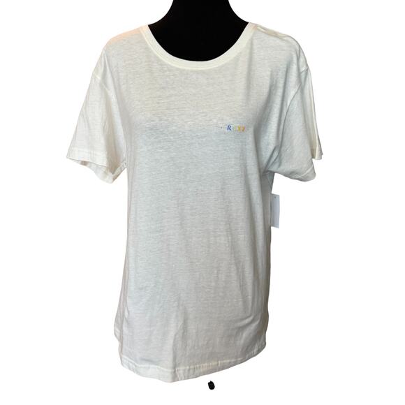 New~ ROXY ~  Women's 100% Cotton Throwback Oversized Tee Size L - Picture 4 of 9